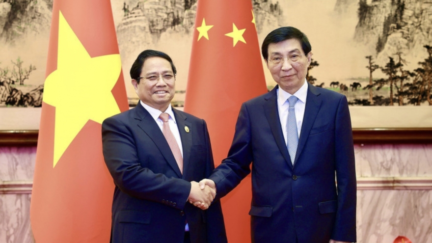 PM Pham Minh Chinh meets with Chinese front leader in Tianjin